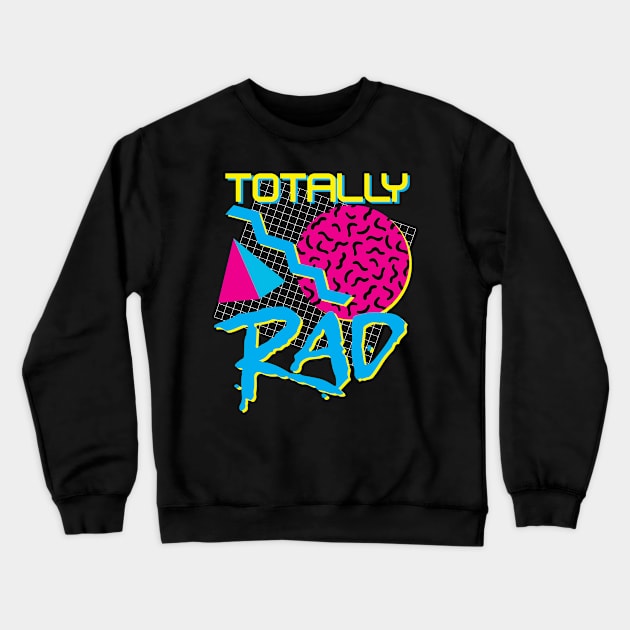 Totally Rad 1980s Memphis Design Crewneck Sweatshirt by andzoo